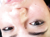 Catalina Jose gets a face full of cumshot