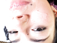 Catalina Jose gets a face full of cumshot