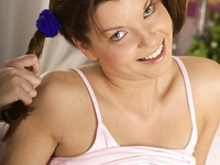 Red Pigtails And Tiny Perky Tits